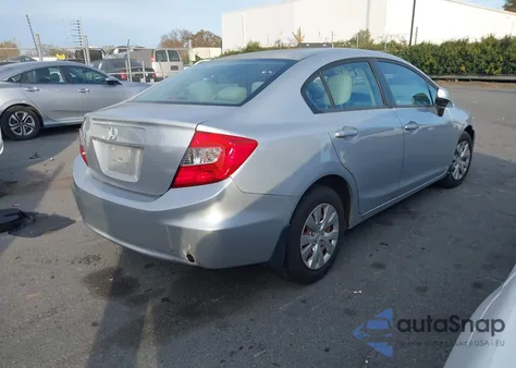 2012 Honda Civic Lx from USA, damaged, VIN 2HGFB2F57CH311753